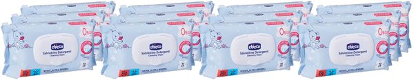 Chicco Salviette Neonato Detergenti Multiuso, Senza Alcool, Profumate, Adatte per Pelli Sensibili, 12 Confezioni x 72 Salviettine - immagine 5