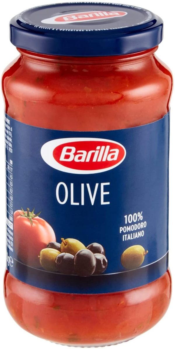 Barilla Sugo Pronto di Pomodoro 100% Italiano con Olive Nere, Olive Verdi e Olio Extravergine d'Oliva, 400g - immagine 7