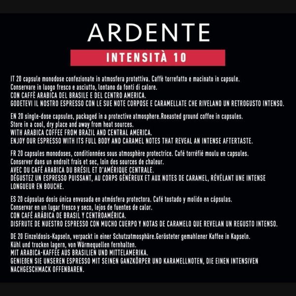 MITALY Espresso Aredente, 120 Capsule Compostabili, 6 Box da 20 Capsule Compatibili Lavazza BLUE?*, Capsule caff?? 100% Compostabili, Eco-Friendly, Con Caff?? Arabica di Alta Qualit?? - immagine 5