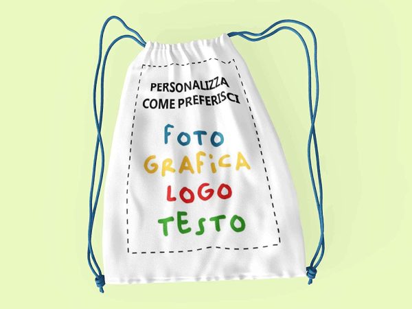 CHEMAGLIETTE! Sacca Borsa Personalizzata Con Foto Logo Scritta Idea Regalo Compleanno Addio Al Celibato Nubilato Aziendale - immagine 2