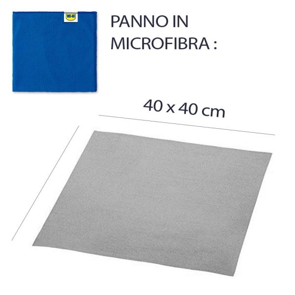 WD-40 Specialist Moto - Kit Pulizia Moto con 1 x Detergente 500 ml, 1 x Lucidante al Silicone 400 ml, 1 x Cera Lucidante 400 ml, 1 x Guanti di Precisione, 1 x Panno in Microfibra - immagine 5