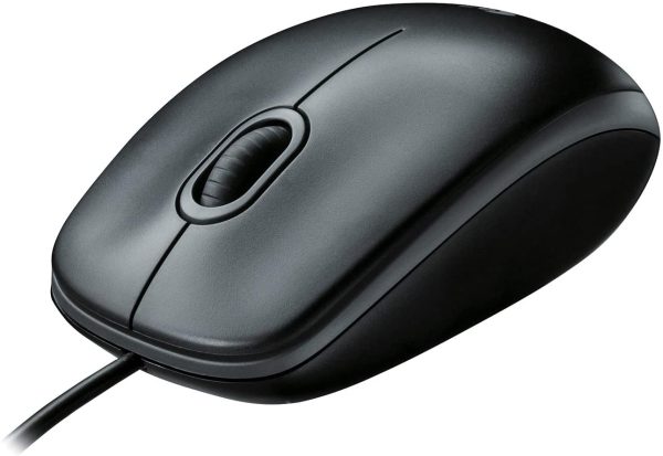 B100 Mouse USB Cablato, 3 Pulsanti, Rilevamento Ottico, Ambidestro, PC / Mac / Laptop/Chromebook - Nero - immagine 3