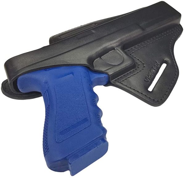 VlaMiTex Fondina in Pelle Compatibile con Glock 17 19 22 23 25 26 27 31 32 33 34 37