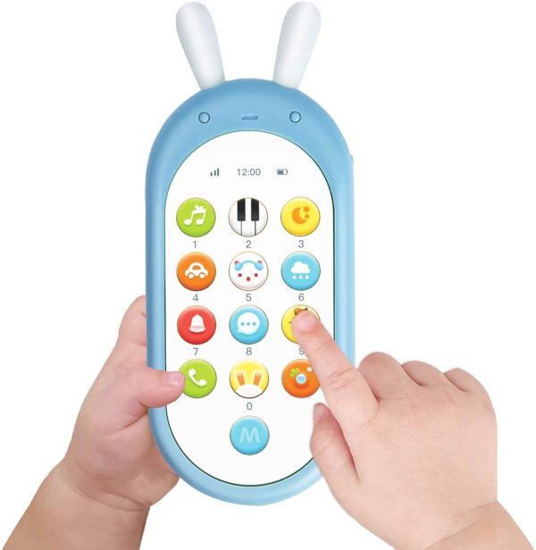 Richgv Telefono Giocattolo per Neonato, Cellulare Giocattolo per Bambini. Baby Smart Phone, Giocattoli elettronici per l'apprendimento, Musica, Numeri, Animali.Dormire. Regalo per Neonato 6 Mesi + - immagine 4