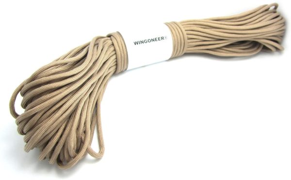 WINGONEER 550 Paracord Mil Spec Type III 7 Strand Parachute Cord 100 Feet - immagine 2