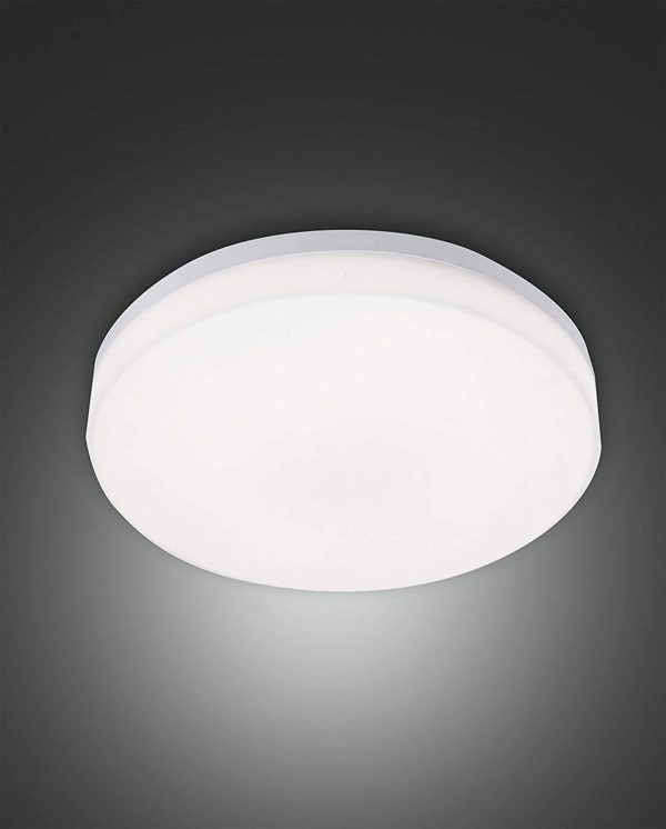 FABAS LUCE 3525-63-102 Plafoniera Trigo LED Struttura in policarbonato Bianco Con sensore di presenza - immagine 2