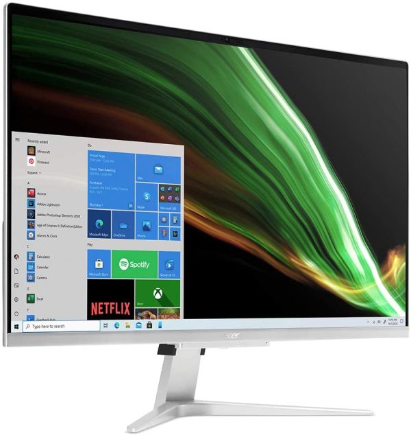 Aspire C27-1655 Computer Fisso All in One, Pc Desktop, Processore Intel Core i5-1135G7, Ram 8 GB DDR4, 1 TB SSD, Display 27" FHD IPS, Nvidia GeForce MX330 2 GB, Wireless Lan, Windows 10 Home - immagine 2