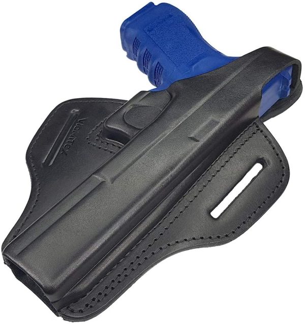 VlaMiTex Fondina in Pelle Compatibile con Glock 17 19 22 23 25 26 27 31 32 33 34 37 - immagine 3