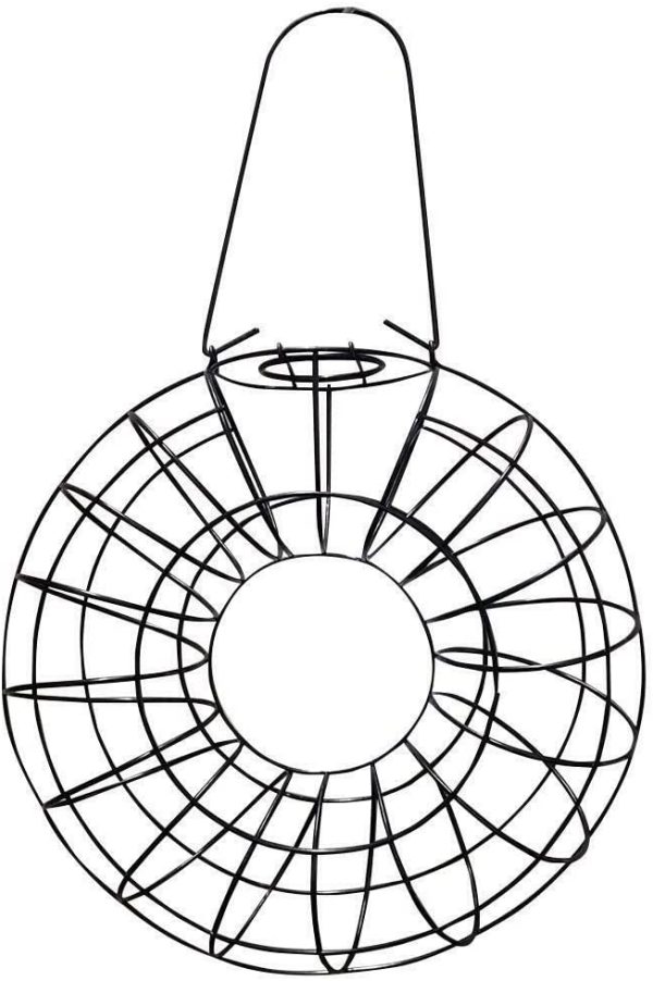 Mangiatoia per uccelli selvatici, per uccelli selvatici, da appendere, circolare e da appendere, per uccelli selvatici, giardino, all'aperto, interni - immagine 7