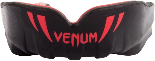 Venum Challenger Paradenti per bambini, Nero/Rosso, Taglia Unica, 10 Anni