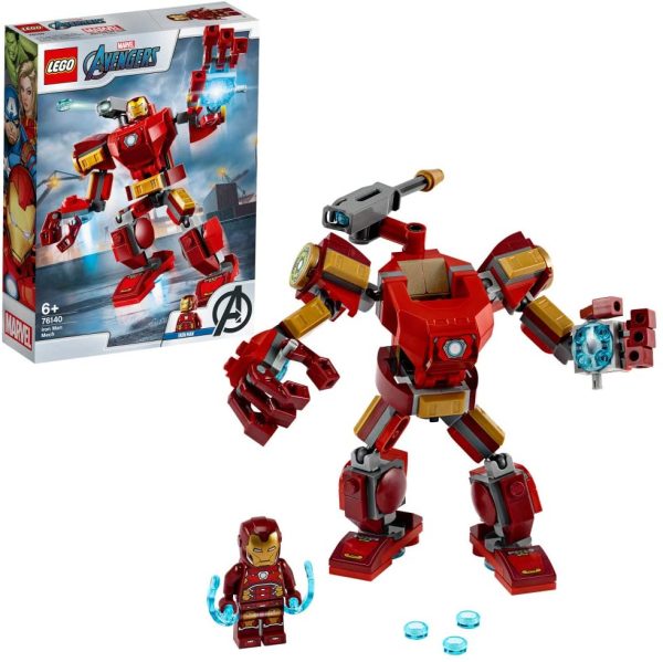 LEGO Super Heroes Marvel Avengers Mech Iron Man, Playset con Figura Mobile da Combattimento, per Bambini dai 6 Anni in su, 76140 - immagine 6