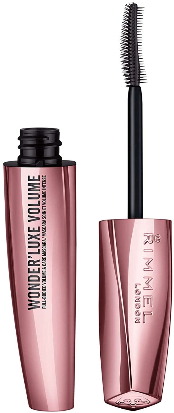 Rimmel London Mascara Volumizzante Wonder'Luxe con Oli Preziosi, Trattamento Rinforzante Ciglia, 11 ml, Nero - immagine 2