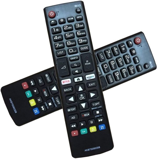 Nuovo telecomando alternativo di AKB75095308 adatto per vari TV LG Ultra HD con pulsanti Netflix Amazon,Nessuna configurazione richiesta TV Telecomando universale 32LJ610V 43UJ634V - immagine 3