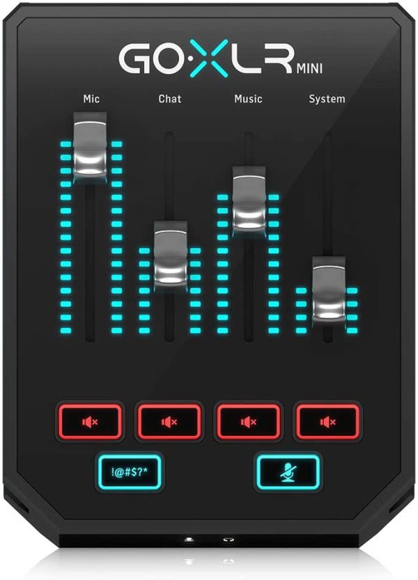 TC Helicon GoXLR, mini mixer di trasmissione online con interfaccia audio/USB e preamplificatori midas - immagine 4