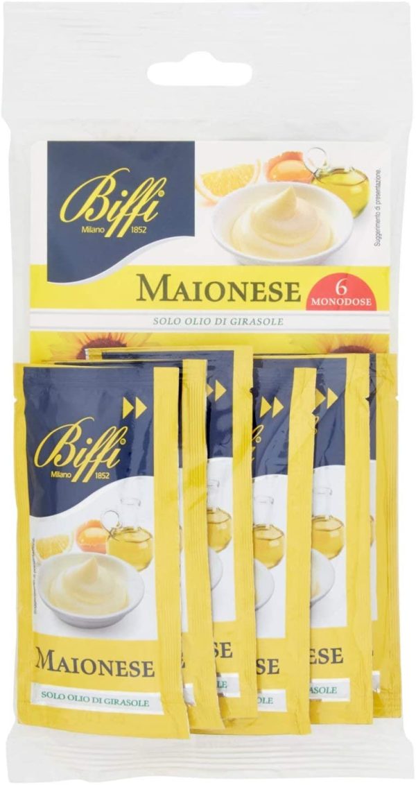 Biffi - Maionese Classica - Six Pack - Bustine Monodose (6x12g), 72 Grammo - immagine 3