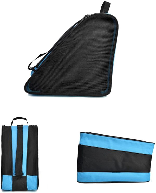 Borsa portapattini Skate Bag per Donne Uomo e Bambini,Borsa per Pattini Roller Skate Scarpe Borsa,Blu,besbomig - immagine 8