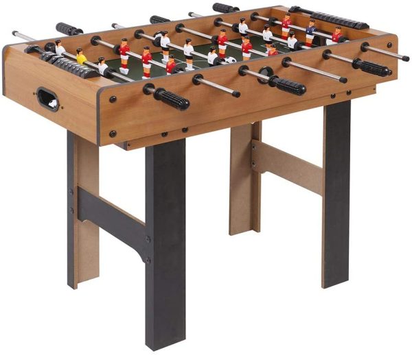 BAKAJI Tavolo Multigioco 4in1 in Legno con Giochi Intercambiabili Sportivi Multigiocatore Calcio Balilla Biliardo Ping Pong Air Hockey Giocattolo per Bambini Dimensione 87 x 43 x 73 cm - immagine 8