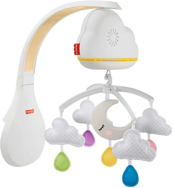 Fisher-Price Giostrina Soffici Nuvolette Con Unit?? Relax, Giocattolo Per Neonati, Multicolore, GRP99 - immagine 6