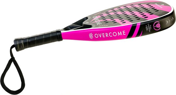 OVERCOME Racchetta Padel Unisex, Padel Racchette Fibra di Carbonio 12K, Diamond, Paddle Racchetta Forma Diamante, Livello Intermedio-Avanzato, Ottimo Bilanciamento - immagine 6