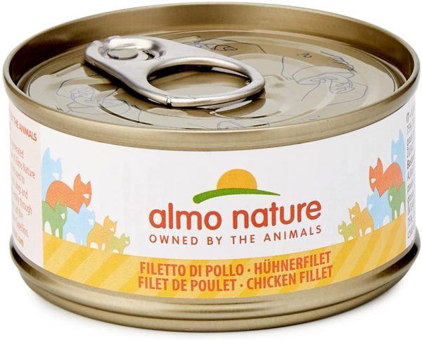 Almo Nature Mega Pack - Filetto di Pollo, Cibo Umido per gatti adulti 100% Naturale. Confezione da 6 lattine x 70g - immagine 3