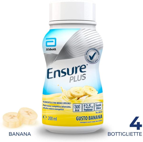 Ensure Plus Supplemento Nutrizionale Formato Bevanda | Confezione 4x200ml | Gusto Banana - immagine 4