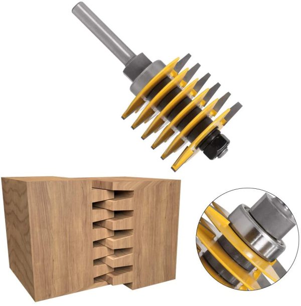 frese per tenone, fresa 8mm gambo per legno, Tenone fresa per lengo, Tenon finger joint router bit