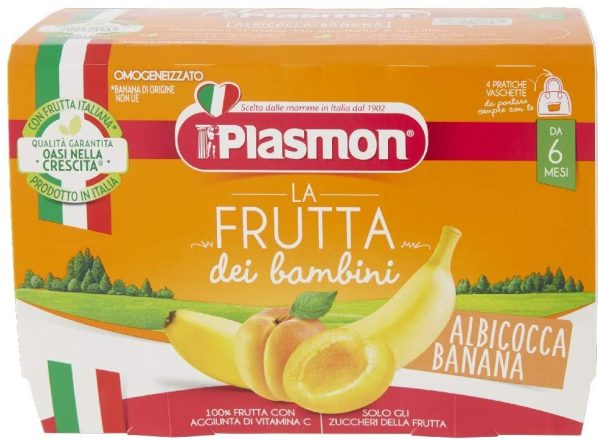 Plasmon Frutta dei Bambini - Albicocca Banana 4x100g (6 Confezioni) - immagine 2