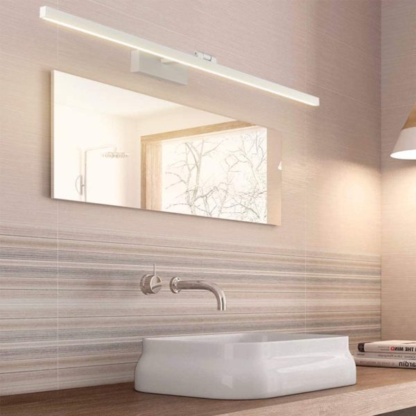 Lampada a Specchio a LED Bagno 24W 1170lm Lampada Armadio Specchio Applique da Parete Moderna Illuminazione da Bagno Bianco Caldo 3000K IP44 - immagine 7