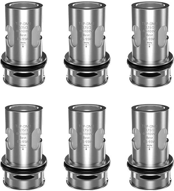 VOOPOO TPP-DM3 0.15ohm Coil For Drag 3 Drag X Plus Drag X Pro Drag S Pro rate 80W-100W (6 pcs)