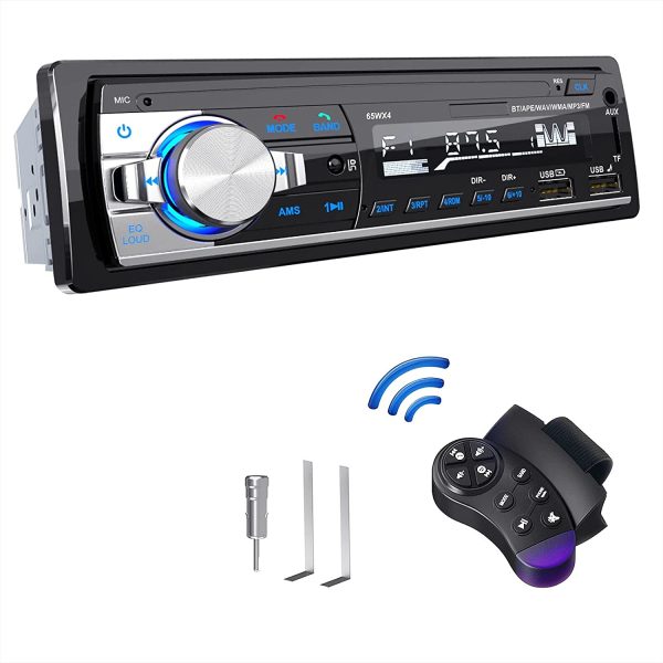 RDS Autoradio Bluetooth,  Autoradio con Vivavoce Bluetooth Chiamate in vivavoce Telecomando Radio FM 4x65W Autoradio con lettore MP3 USB e Bluetooth 5.0, supporto telefono iOS e Android - immagine 6