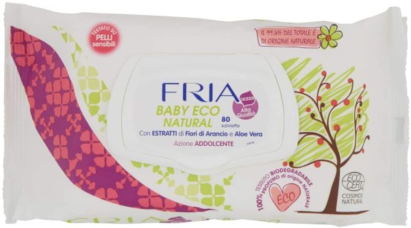 Fria Salviette Green Baby Eco, 80 Pezzi - immagine 5