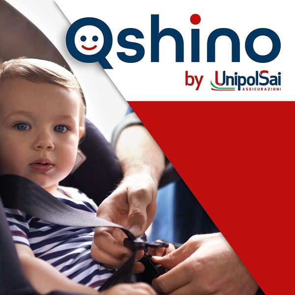 Qshino By Unipolsai Assicurazioni Dispositivo Antiabbandono Universale Per Seggiolini Auto, Bluetooth, Blu, 133 gr - immagine 4