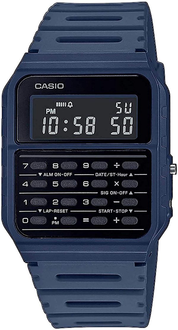 Casio Collection Retro Orologio digitale da uomo con cinturino in plastica CA-53WF - immagine 2