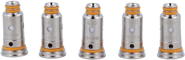 GeekVape Coil G St 0, 6 Ohm Mesh Per Aegis Pod Wenax Stylus Confezione Da 5 Pezzi, color Grigio - immagine 8