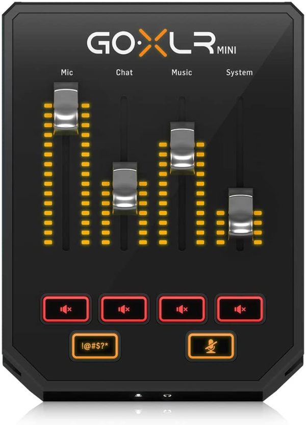 TC Helicon GoXLR, mini mixer di trasmissione online con interfaccia audio/USB e preamplificatori midas - immagine 5