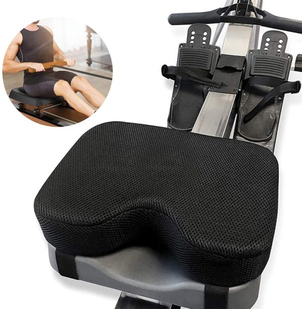 Cuscino di seduta, Watersports Vogatore Sedile Cuscino, Memory Foam Vogatore Sedile Cuscino,Row Pad Seat Cushion con cinghie,Water Rower Machine Seat Pad - immagine 8