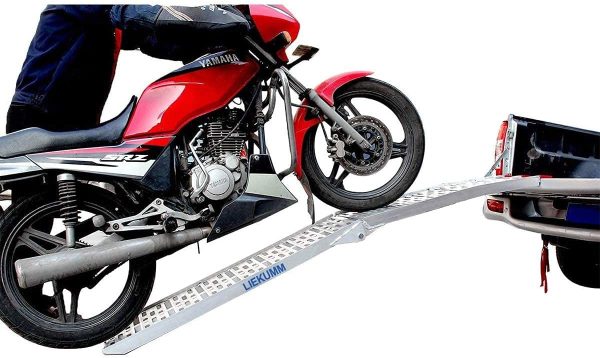 Rampa di carico pieghevole da 223 cm, per fuoristrada, moto, camion, negozi, portata 340 kg - immagine 5