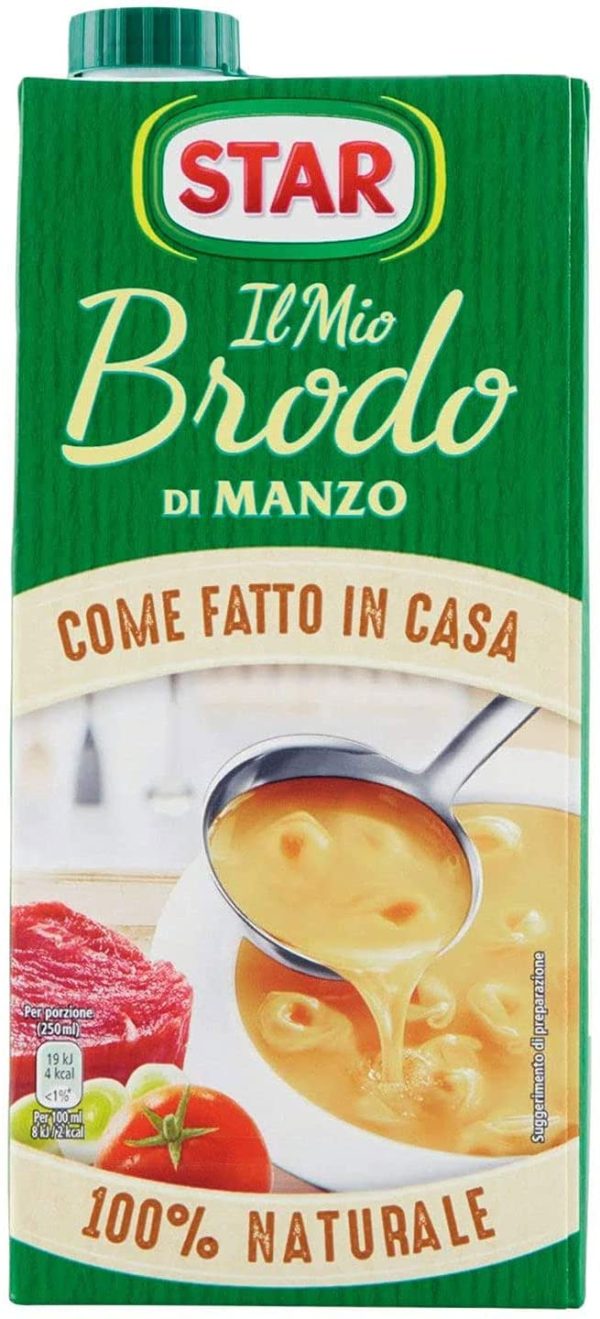 STAR Il Mio Brodo di Manzo, 1L, brodo liquido pronto, 100% naturale, senza conservanti, senza glutine e senza glutammato aggiunto, ottimo per risotto e zuppe. - immagine 7