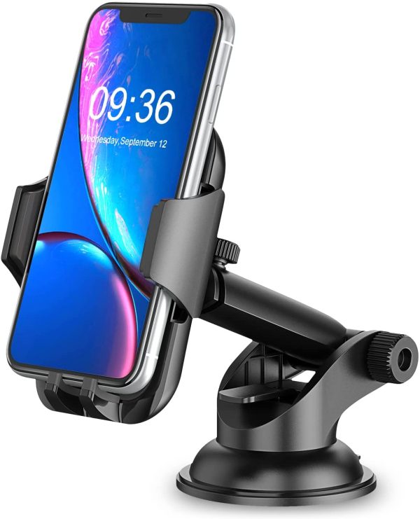 Cocoda Supporto Smartphone per Auto, Cruscotto/Parabrezza Porta Cellulare da Auto, 360?? di Rotazione Braccio Estensibile Supporto Cellulare Auto Compatibile con iPhone 12/12 Mini/11 PRO Max, Samsung - immagine 5