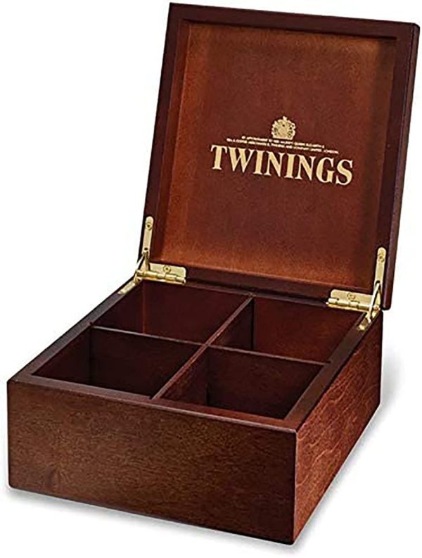 Twinings Degustazione Confezione Regalo Scatola in Legno - 40 filtri: English Breakfast Tea, Earl Grey Tea, Red Fruits e Pure Green Tea - Idea Regalo Natale - immagine 3