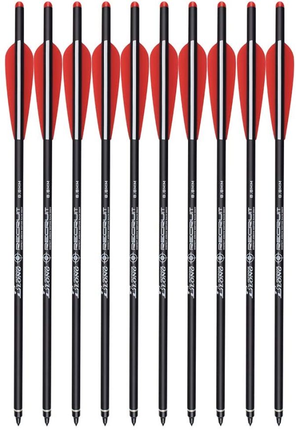 TY Archery 12 x viti per braccio in carbonio, 16, 18, 20, 22 pollici - immagine 2