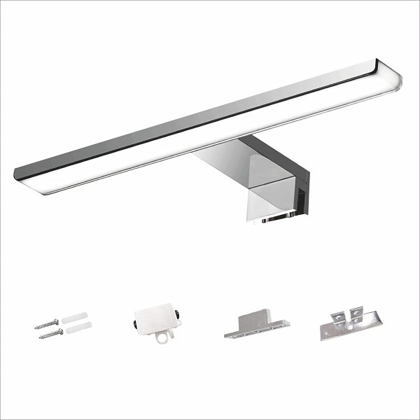 Lampada da Specchio Bagno 30 cm 7W 490LM 230V Bianco Freddo 3000K, Lampada da Bagno,IP44 Classe II,Morsetto su Specchio/Armadio/Illuminazione a Parete 300mm - immagine 9