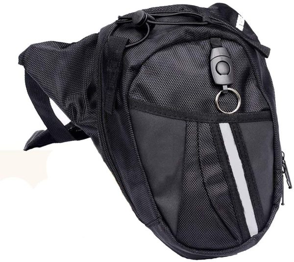 DQMEN Borsa da Gamba Marsupio Cosciale Unisex di Tela Trekking Escursioni Sportivo per Viaggio Ciclismo Arrampicata Escursionismo Campeggio Equitazione Moto Bici Confezione - immagine 3