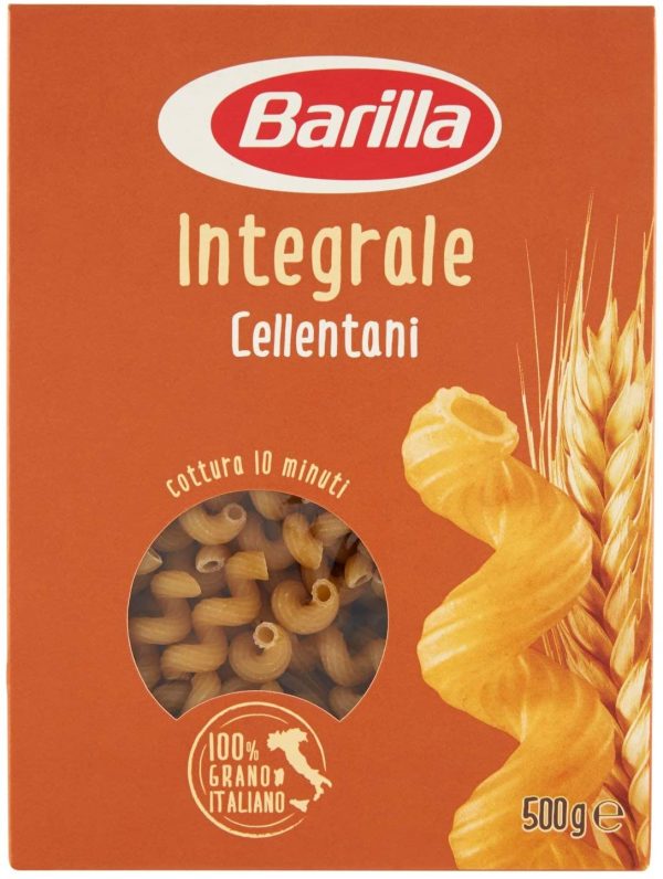 Barilla Pasta Cellentani Integrali con Semola Integrale di Grano Duro 100% Italiano, Pasta Corta Fonte di Fibre, Ideali con Sughi di Verdure o Carne, 500 g - immagine 3