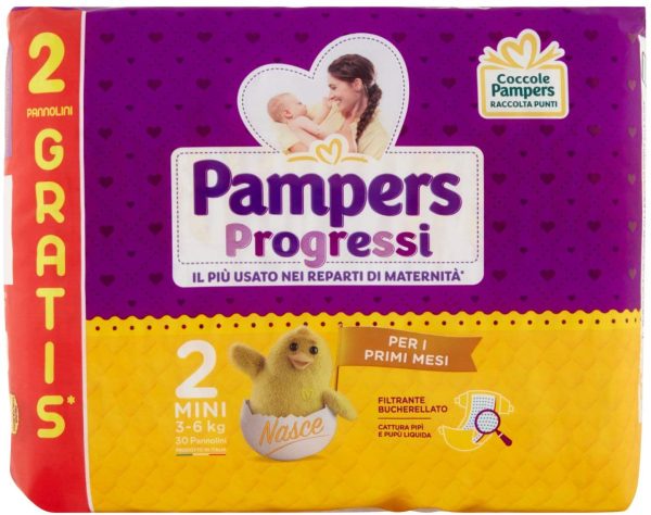 Pampers Progressi Mini, 30 Pannolini