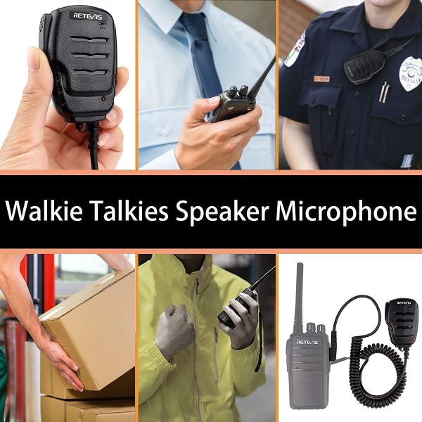 RS111 Altoparlante Microfono 2 Pin Microfono a Distanza Compatibile con Walkie Talkie  RT24 RT22 RT27 RT3S RT5 Kenwood BAOFENG UV-5R BF-888S TYT PUXING WOUXUN Ricetrasmettitore(2 Pz) - immagine 8