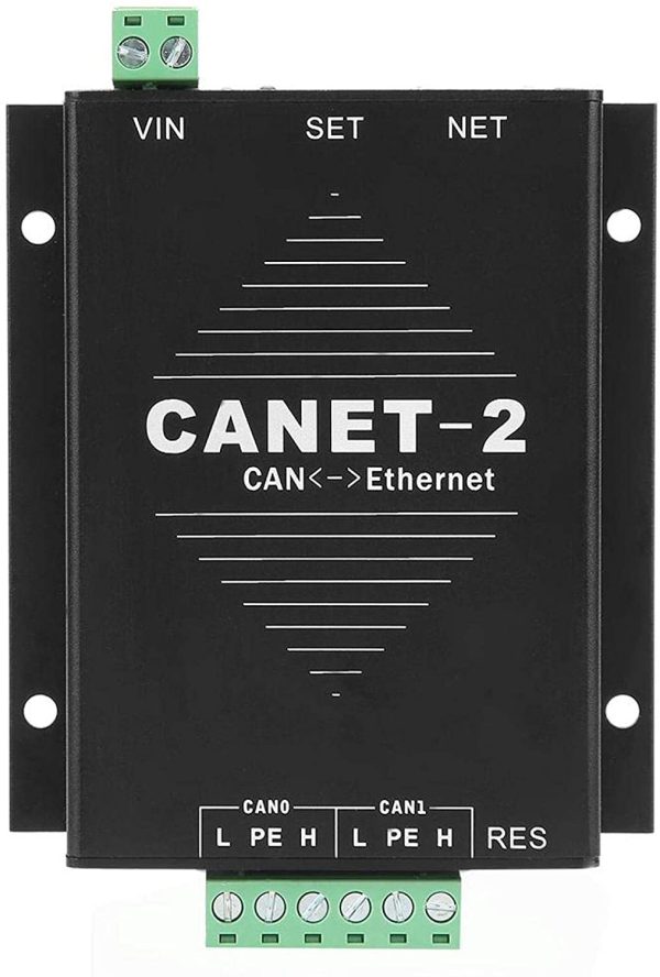 Convertitore da Ethernet a CAN, CANET-2 Convertitore di interfaccia da Ethernet a CAN Adattatore dati da CAN-Bus a LAN a 2 vie TCP/IP - immagine 5