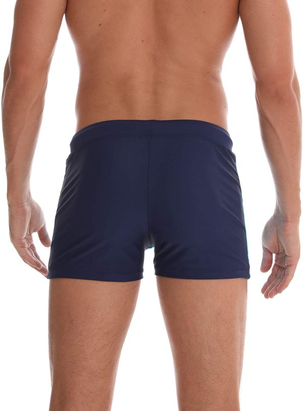 Arcweg Costume da Bagno Uomo Coulisse Pantaloncini Calzoncini da Bagno Elastico a Vita Bassa Boxershorts Slip Nuoto Spiaggia Mare Piscina - immagine 2