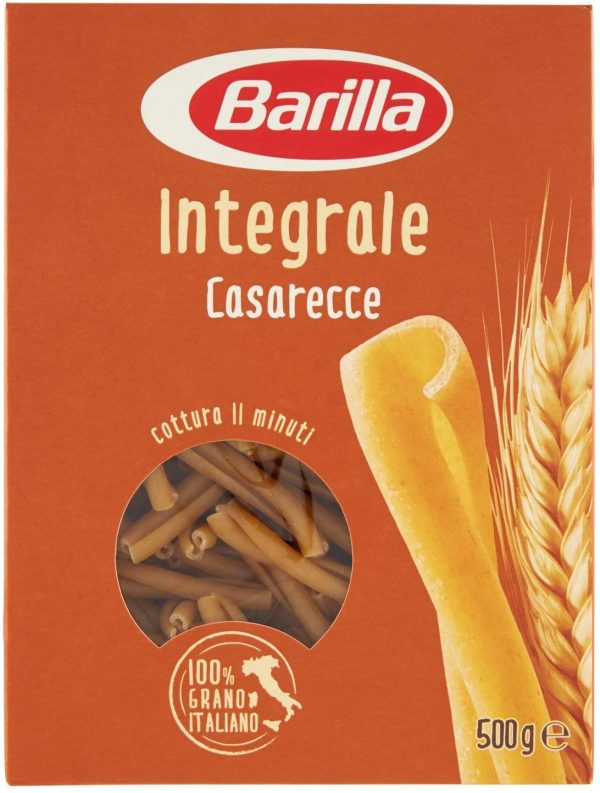 Barilla Pasta Casarecce Integrali, Pasta Corta di Semola Integrale di Grano Duro, Integrale, 500 g - immagine 6