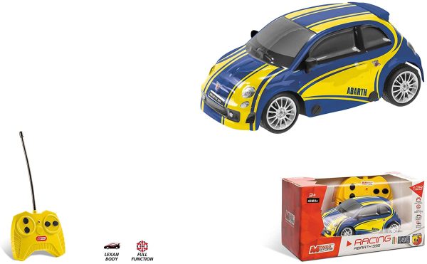 Mondo Motors - Abarth rally - modello in scala 1:28 - fino a 10 km/h di velocit?? - auto giocattolo per bambini - 63431